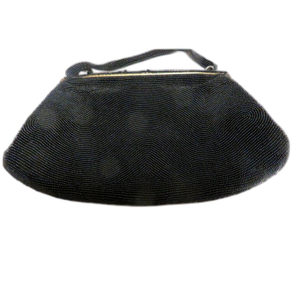 Vintage Magrid Beaded Black Small Bag